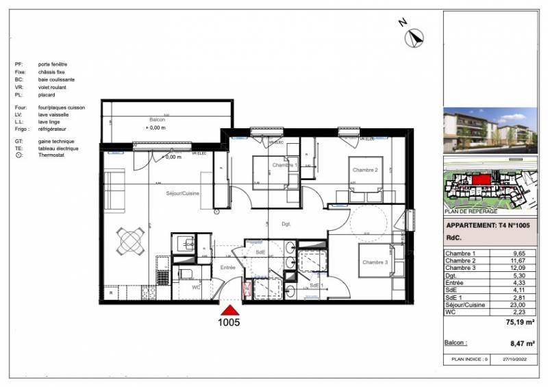 Appartement neuf T4 à vendre À LA TESTE DE BUCH place du marché | Agence immobilière toutes transactions à Gujan-Mestras (33)