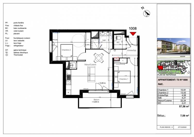 Appartement neuf T3 LA TESTE DE BUCH place du marché | Agence immobilière toutes transactions à Gujan-Mestras (33)