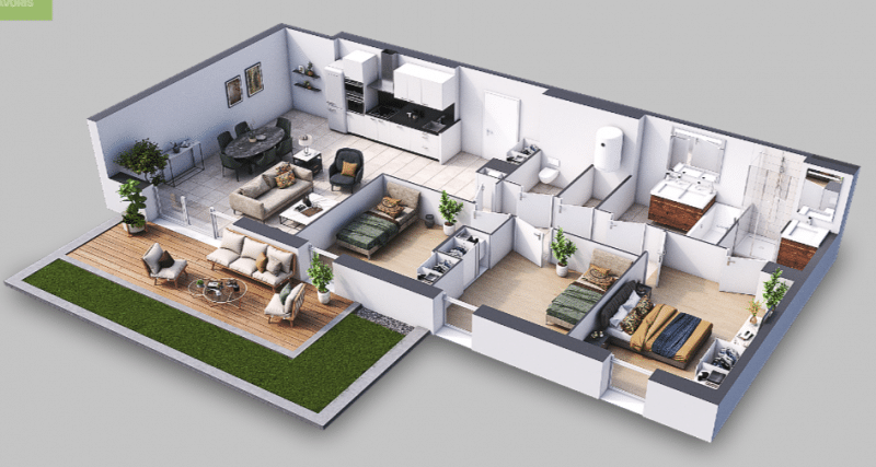 À vendre Appartement neuf 4 pièces avec jardin Gujan-Mestras résidence principale | Agence immobilière toutes transactions à Gujan-Mestras (33)