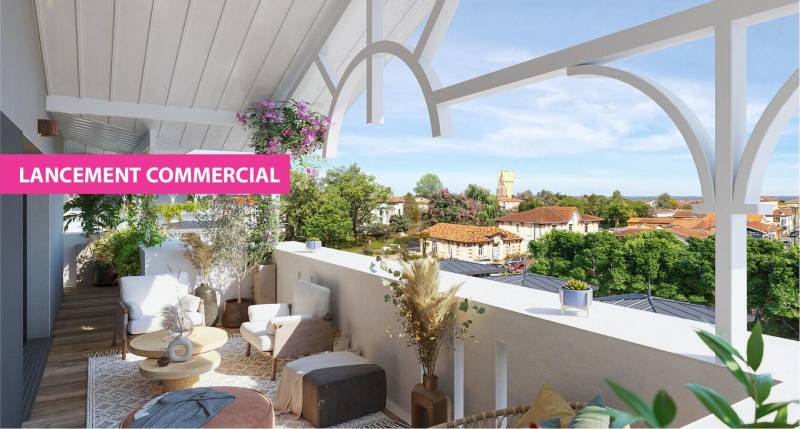 Appartement de Type 4 avec terrasse, parking et cellier à vendre à Gujan-Mestras | Agence immobilière toutes transactions à Gujan-Mestras (33)