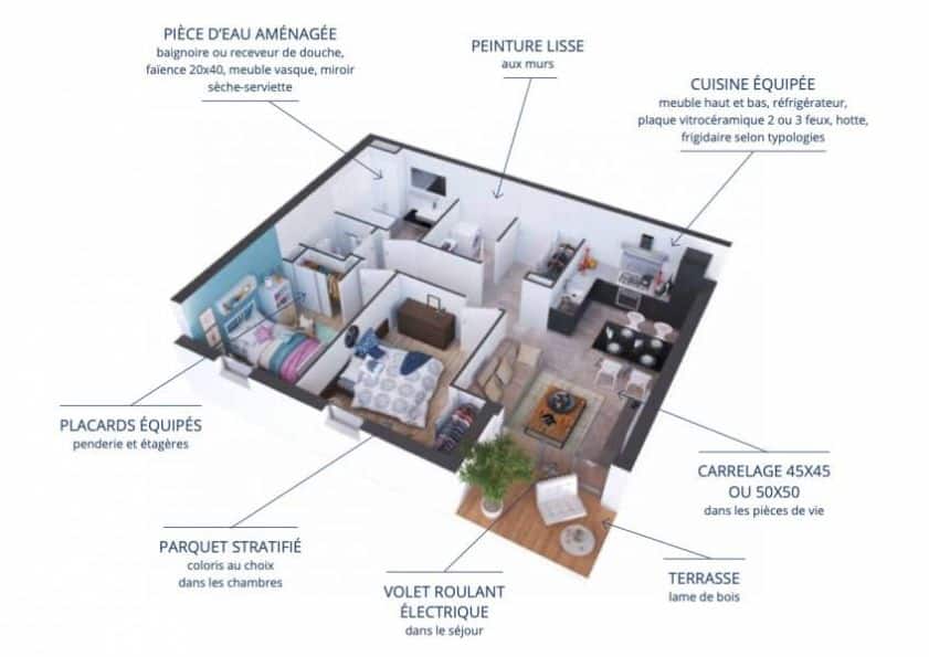 À vendre appartement neuf avec une chambre et jardin à Gujan-Mestras | Agence immobilière toutes transactions à Gujan-Mestras (33)