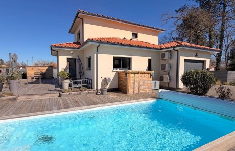 Maison T5 récente avec piscine et garage à vendre au Teich | Agence immobilière toutes transactions à Gujan-Mestras (33)
