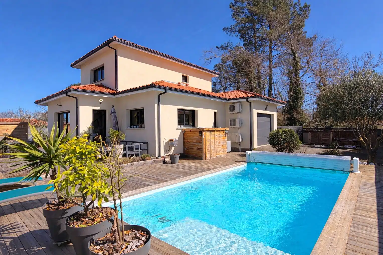 Maison T5 récente avec piscine et garage à vendre au Teich | Agence immobilière toutes transactions à Gujan-Mestras (33)