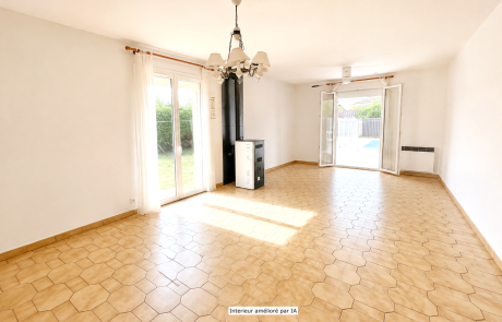 Maison T4 de plain-pied avec piscine à vendre à Gujan-Mestras | Agence immobilière toutes transactions à Gujan-Mestras (33)