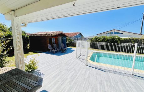 Maison T4 de plain-pied avec piscine à vendre à Gujan-Mestras | Agence immobilière toutes transactions à Gujan-Mestras (33)