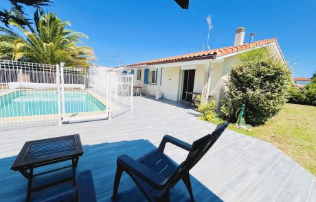 Maison T4 de plain-pied avec piscine à vendre à Gujan-Mestras | Agence immobilière toutes transactions à Gujan-Mestras (33)