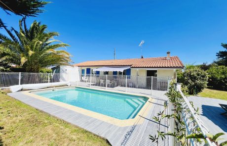 Maison T4 de plain-pied avec piscine à vendre à Gujan-Mestras | Agence immobilière toutes transactions à Gujan-Mestras (33)