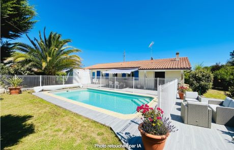 Maison T4 de plain-pied avec piscine à vendre à Gujan-Mestras | Agence immobilière toutes transactions à Gujan-Mestras (33)