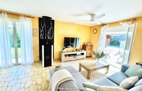 Maison T4 de plain-pied avec piscine à vendre à Gujan-Mestras | Agence immobilière toutes transactions à Gujan-Mestras (33)